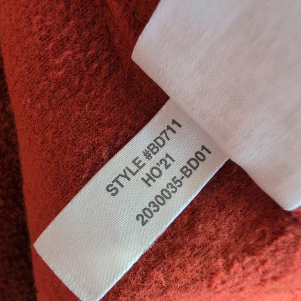 J. Crew Mens Sporting Life Burnt Orange Cotton Shirt Jacket Chamois Large Barn